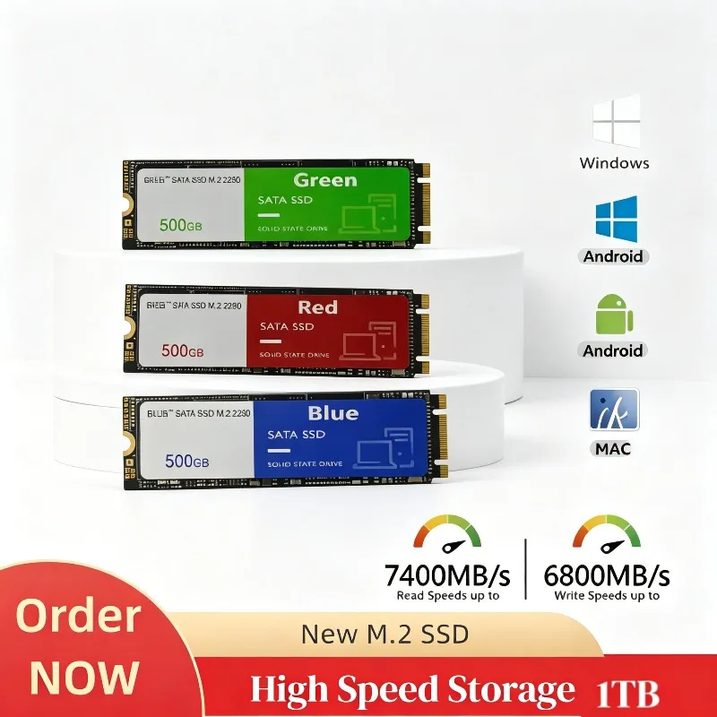 【Brand+】2026 New M.2 SSD Solid State Drive High Speed Read Write Internal Hard Disk Ideal for Laptop Desktop Storage Upgrade