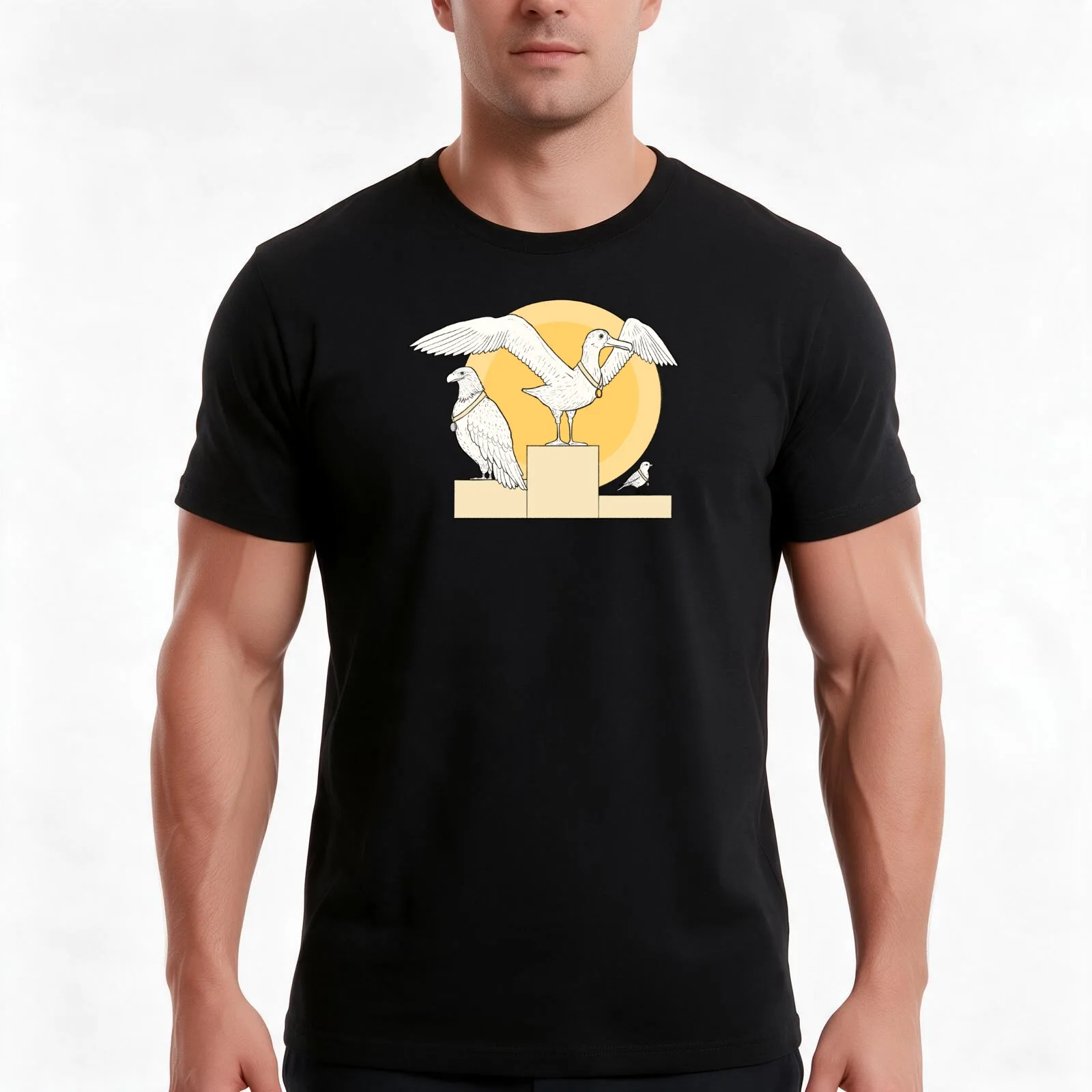 Albatross Eagle Birdie T-Shirt, Summer Casual Cotton Tee, Oversized Streetwear Tops, Vintage Graphic Print, Unisex Men Women