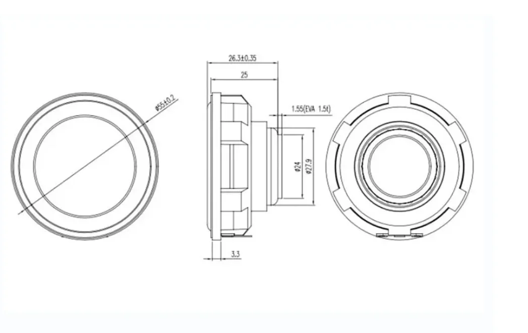 Haut-parleur pleine fréquence pour audio domestique, haut-parleur bricolage, bord en caoutchouc, son de basse, bonne tige, pièces de réparation, 4 ohms, 15W, 2 pouces, 2 pièces