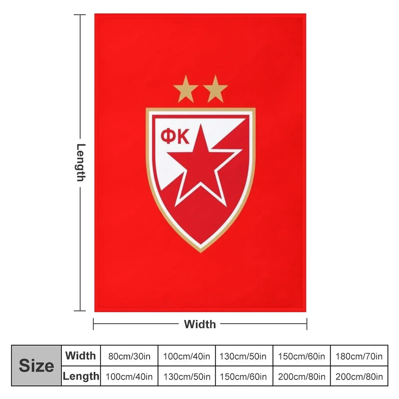 Crvena Zvezda Red Star Belgrade Throw Blanket Bed covers Decorative Beds Stuffeds Tourist Blankets