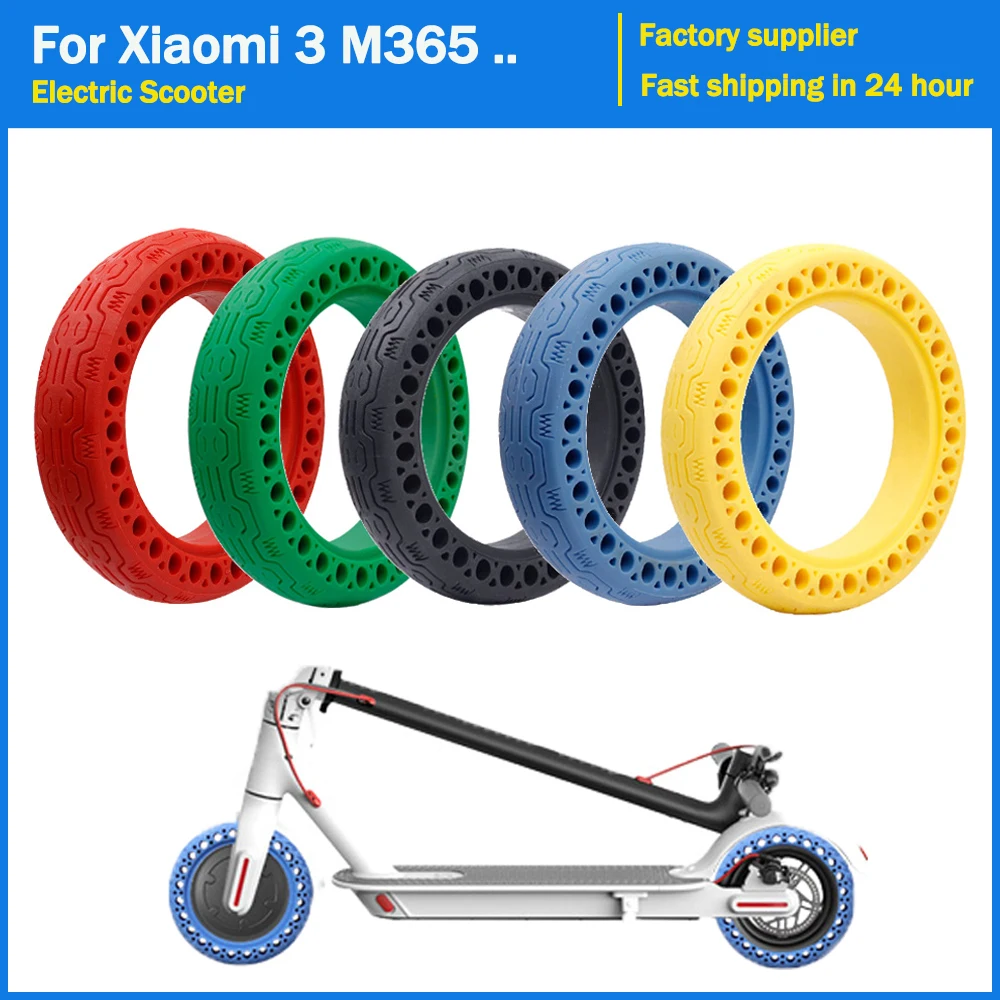 

8 1/2x2 Rubber Tire For Xiaomi 3 M365 Pro2 Tire Anti-Puncture Non-slip Solid Tyre Wheel Electric Scooter 8.5 Inch tires