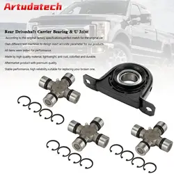 Artudatech Driveshaft Carrier Bearing and U Joint Kit For Ford F250 F350 Superduty 4WD Car Accessories