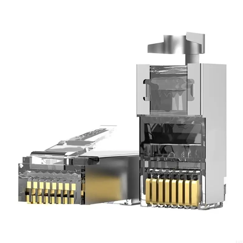 E1PF Flame Retardant PVC CAT6A RJ45 Ethernet Connectors With Enhanceds Cable Identification And Bend Resistance