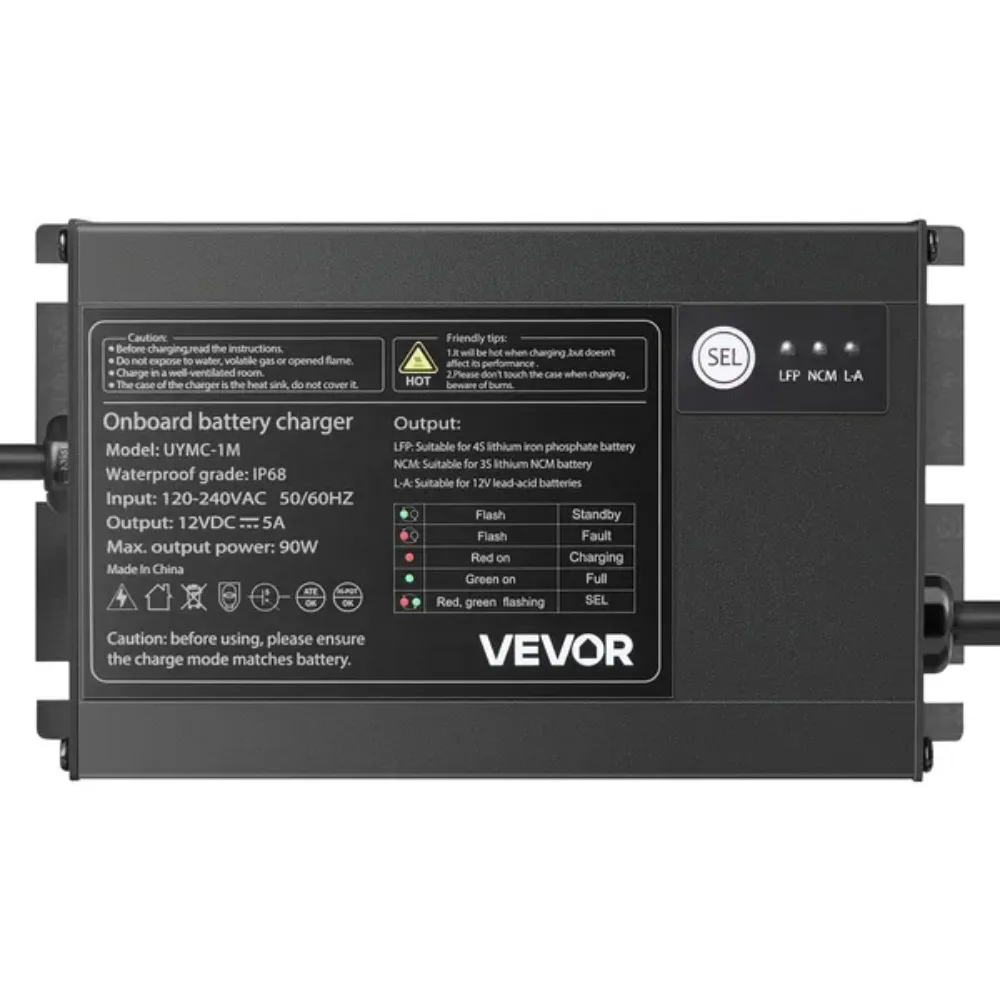 

1-Bank 5A 12V Smart Marine Battery Onboard IP68 Waterproof Boat RV Yacht