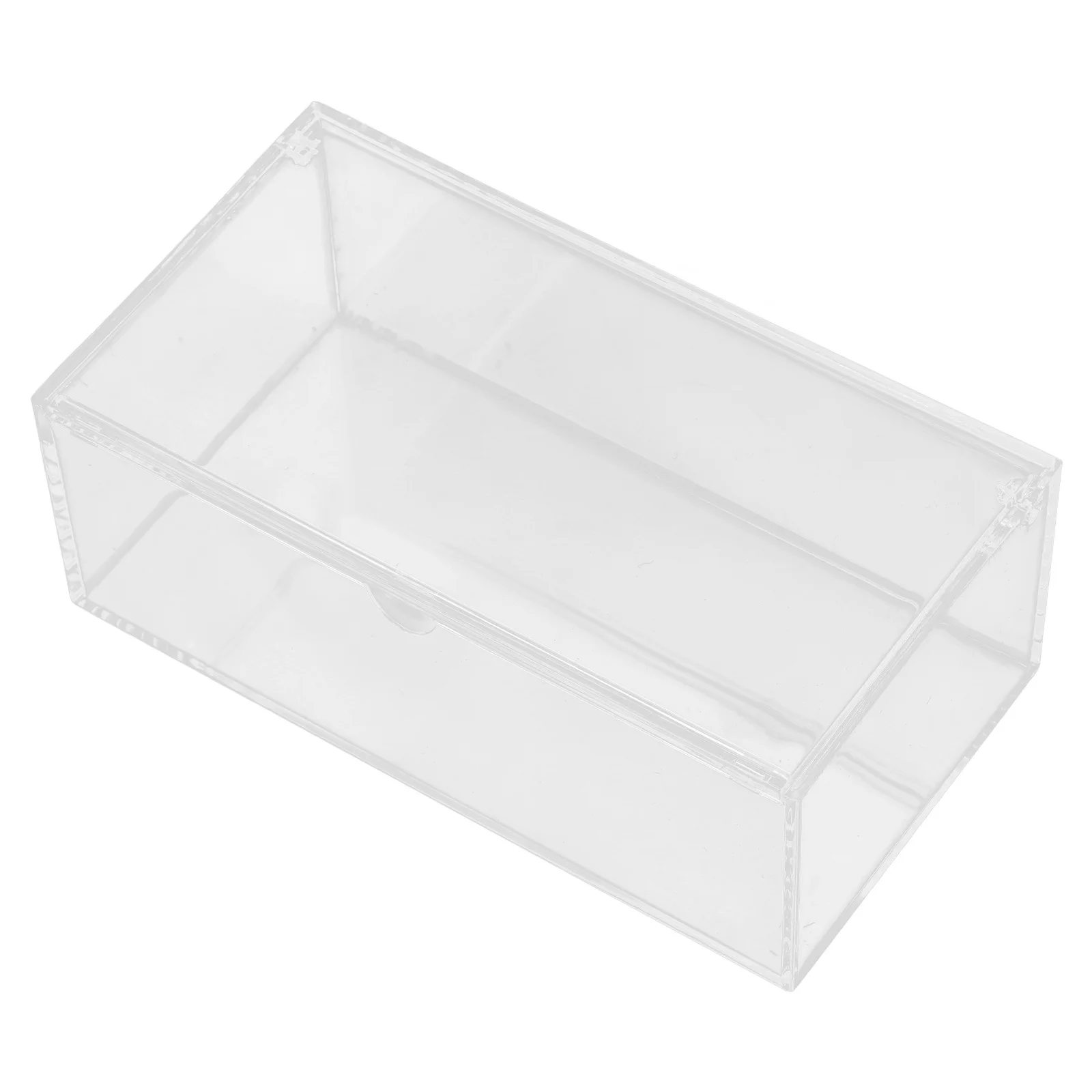 

Clear Dryer Sheet Dispenser with Lid Transparent Acrylic Box for Laundry Organizer Storage Large Capacity Sundries Container