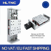 No VAT EU Shipped CNC Motion Table Z Axis Sliding Table SFU1605 SFU1610 Ball Screw + HGR20 Linear Guide Suit For Nema23 Nema34