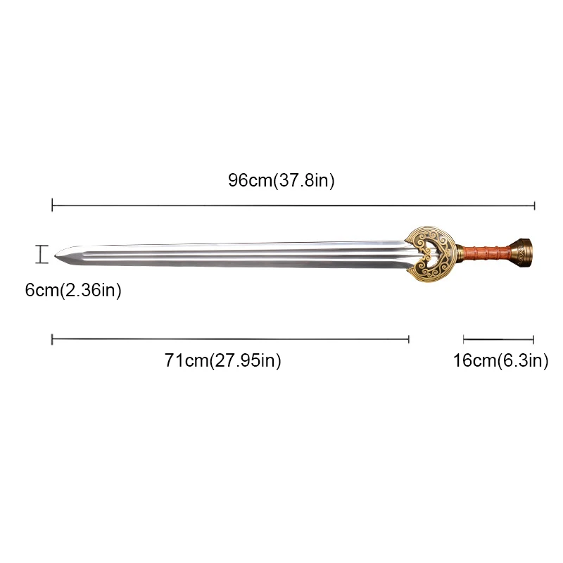 Popular Lord Of Ring Theoden King Herugrim Sword For Cosplay Collection Gift Decoration 96cm 1.9kg