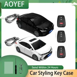 2024 for Toyota Corolla Car Key Case Car Styling for Toyota Prius Camry RAV4 Land Cruiser Remote Car Key Cover Case Fob Keychain