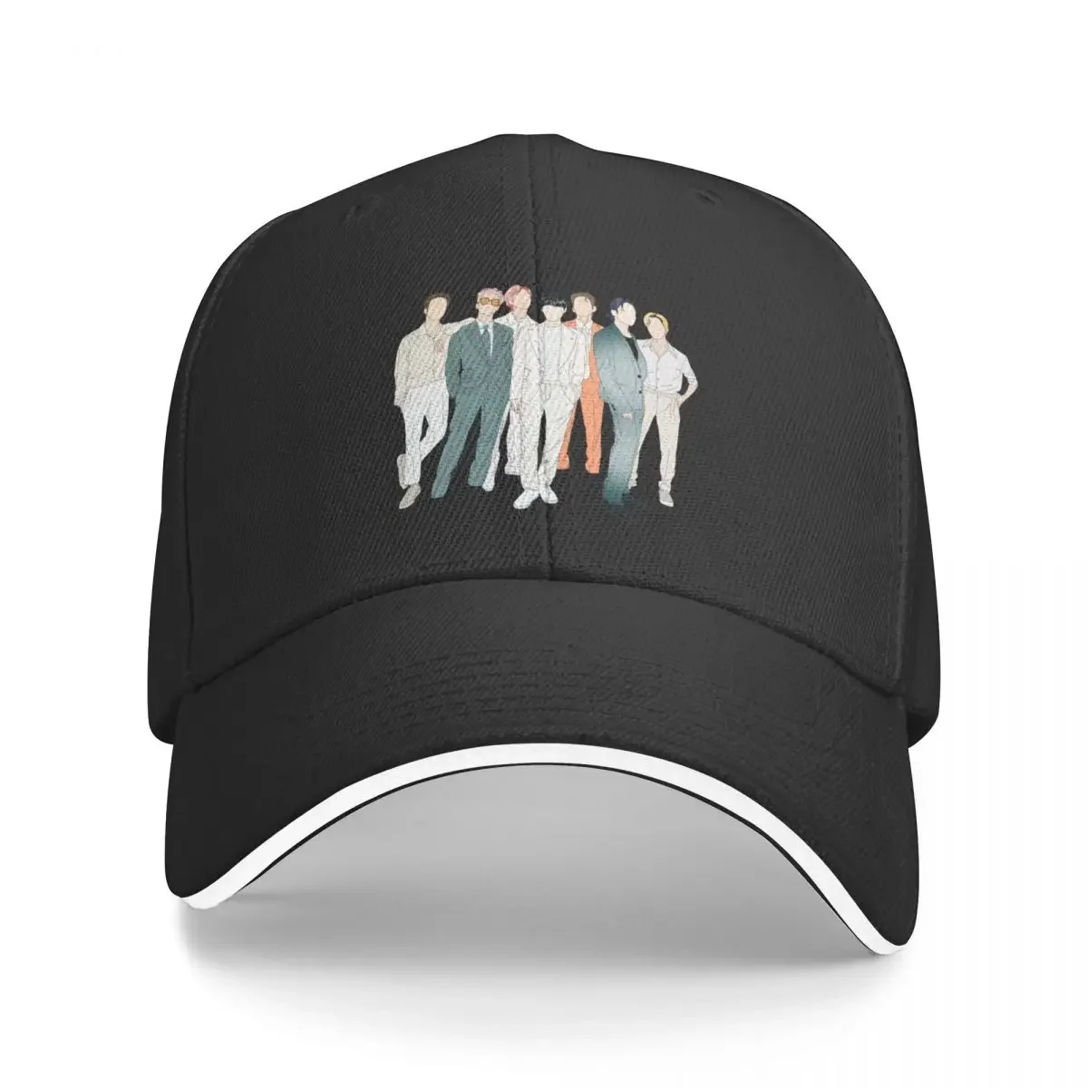 

Butter silhouette, Butter illustration stickers Baseball Cap Cosplay fashionable derby hat Women Beach Fashion Men's