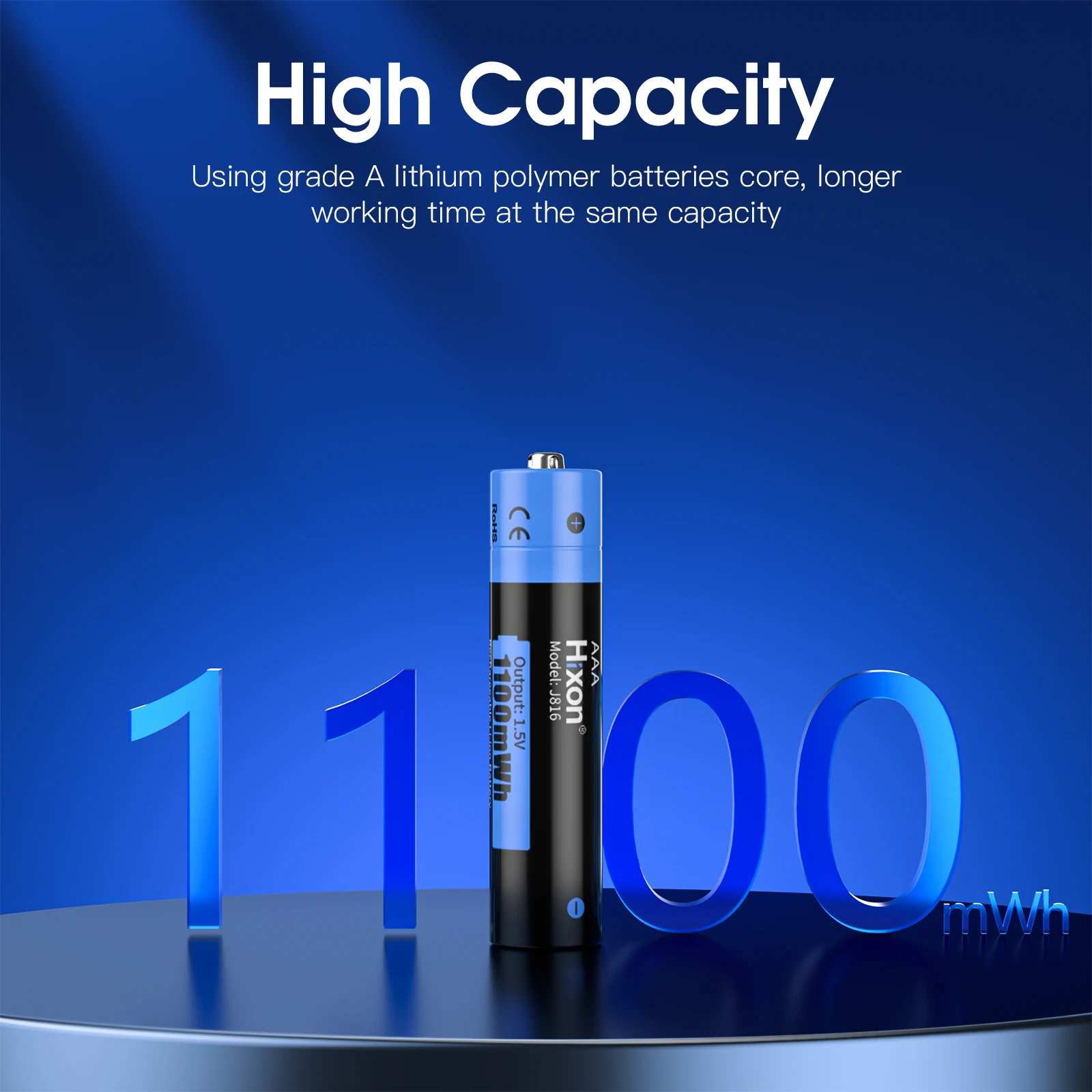 3A Lithium AAA Battery 1.5V Li-ion AAA Rechargeable Battery 1100mWh Batteries 3A Bateria Baterias with AAA/AA Battery Holder