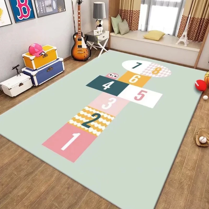 Children\'s Educational Early Education Game Carpet Living Room Baby Room Bedside Rugs Bedroom Decoration Crawling Non-slip Rug