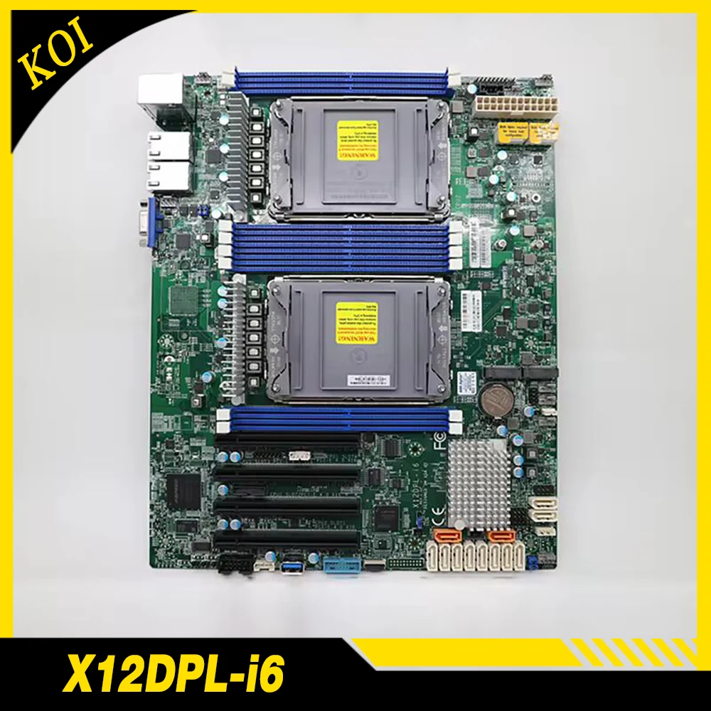 

X12DPL-i6 For Supermicro Server Motherboard LGA-4189 Dual LAN With Intel i210 Xeon Scalable Processors PCI-E 4.0 SATA3 (6 Gbps)