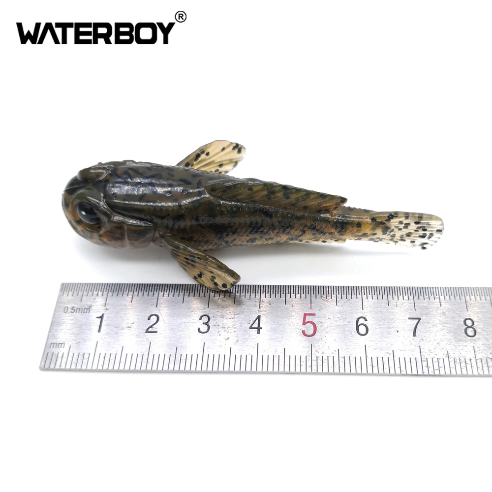 1PCS 75mm 9.3g Goby Soft Lure Swimbait 0.33oz 3inch Fish baits Finest Detailed Top Quality Softbait soft Fishing Bait