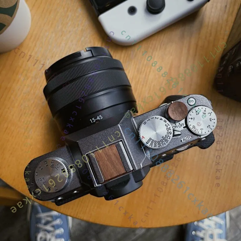 Wooden Shutter Button Hot Shoe Cover Set Camera Accessory For Fujifilm X‑T30 Mark III X‑T30 Mark II XT50