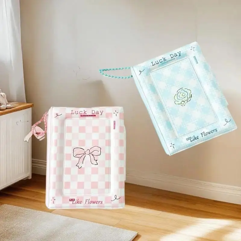 3 Inch 32 Pockets Photo Album Photo Card Postcard With Button Card Star Album Lomo Card Collector Card Photo Card Binder