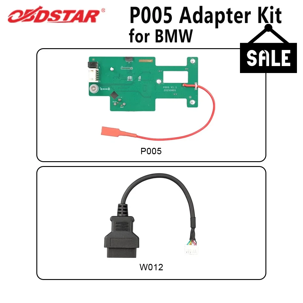 OBDSTAR P005 Adapter Kit for BMW BDC02 IMMO No Solder Key Add Virginizing ECU Fit KeyMaster G3 5/6/7/M5/X3/X4 Series