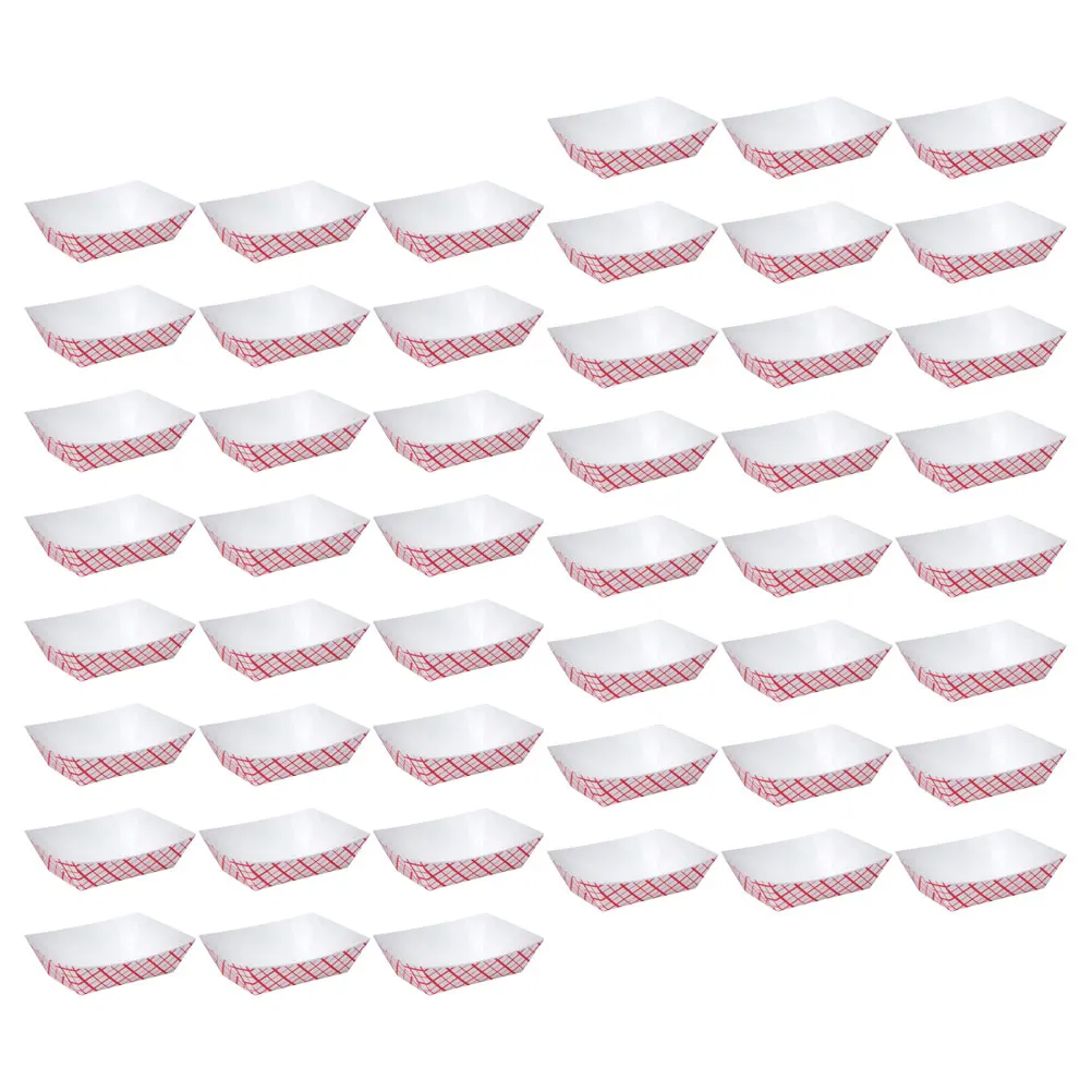 

50 Pcs Food Tray Lovely Snack Sushi Supply Decorative Dessert Dish Compact Multi Function Disposable