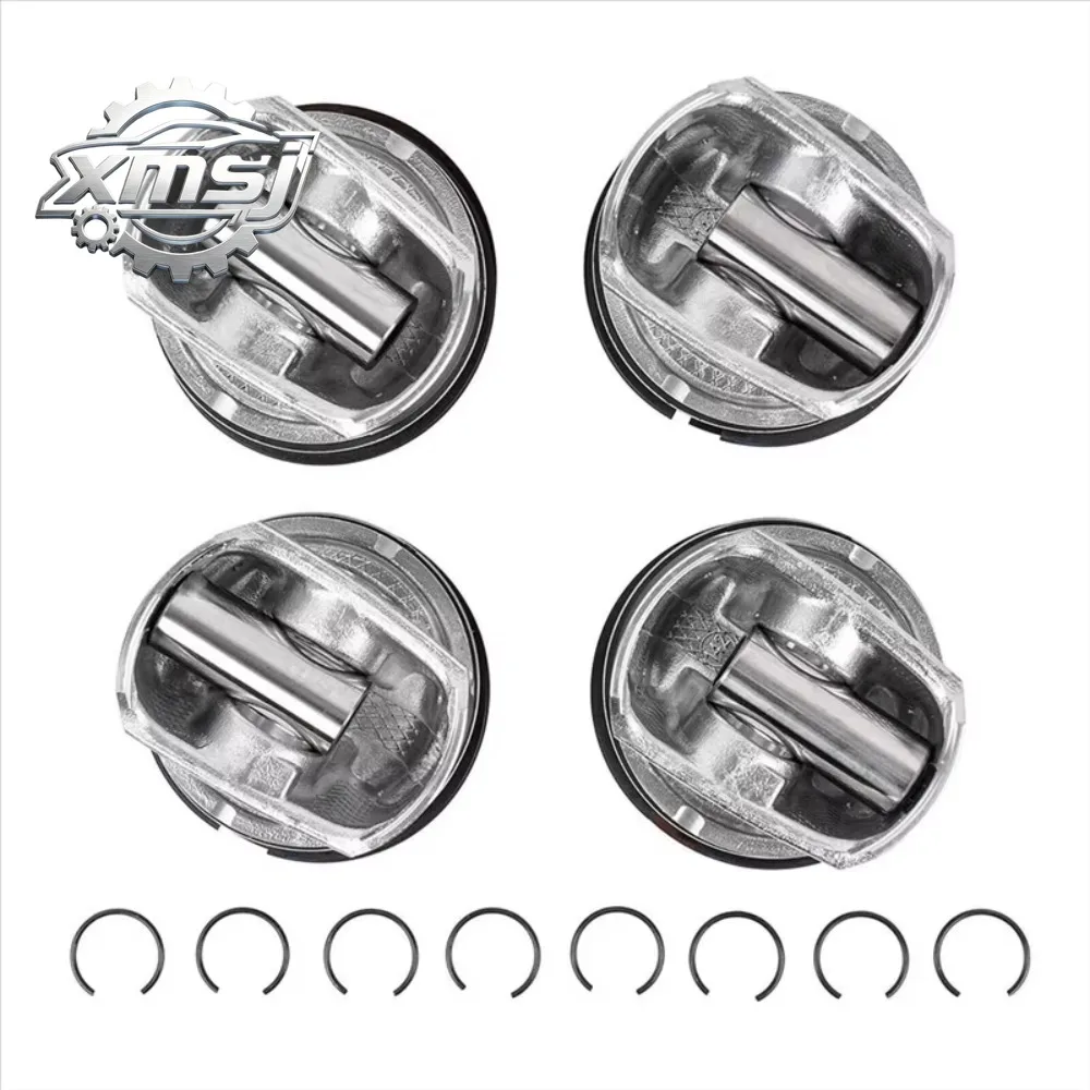 4Pcs New Pistons & Ring Set 11257566019 For MINI R55-R61 N14 TURBO Cooper Countryman 06-16 Engine Accessories