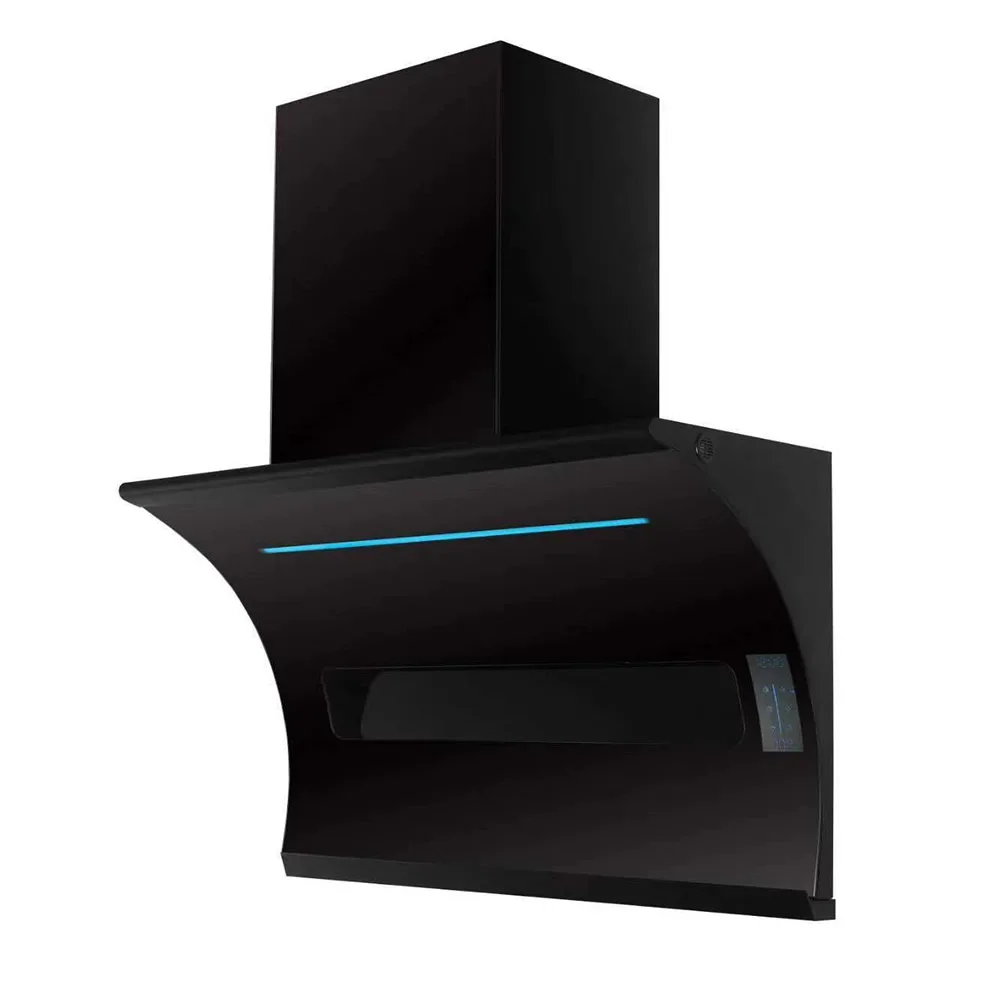 Home Kitchen 7-Character Range Hood Automatic Cleaning Side Suction Intelligent Large Suction Kitchen Extractor Hood