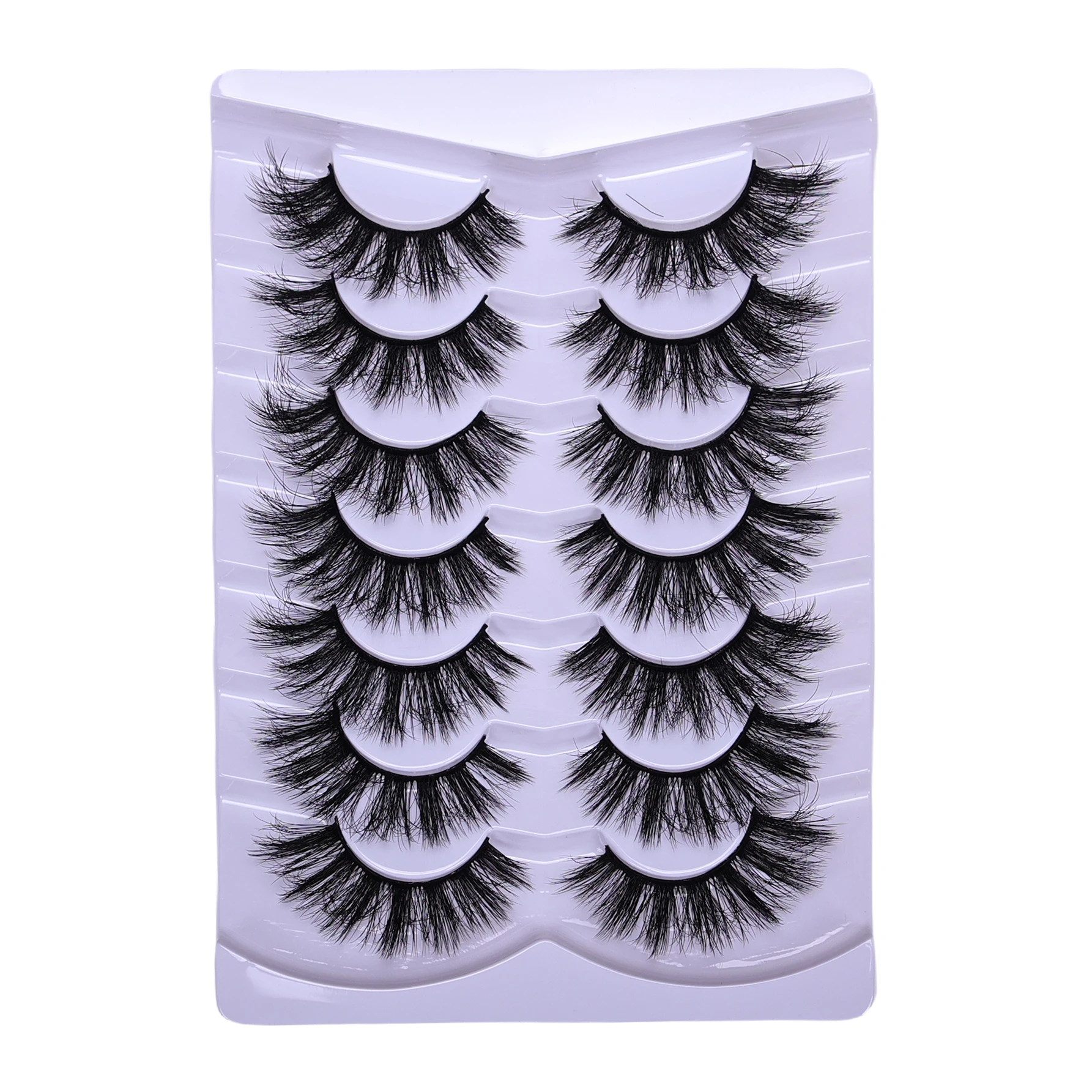 7 أزواج من الرموش الصناعية الرقيقة ثلاثية الأبعاد للرموش الصناعية الدرامية الرموش الصناعية الفوضى رموش سميكة رقيق للاستخدام في المنزل