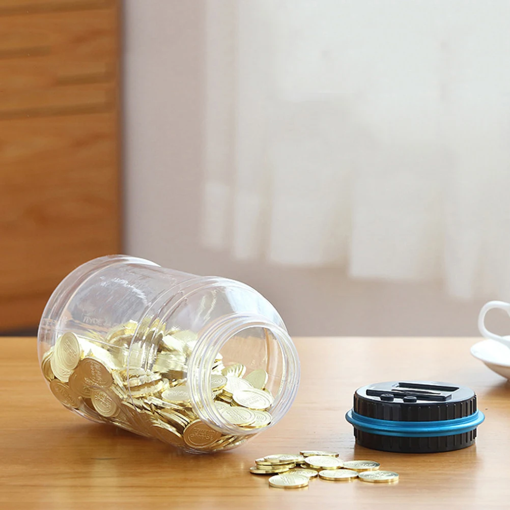 

Digital Coin Bank Savings Container Children RMB Identification Automatic Counting Wide Bottleneck Plastic Money Box Safe Kids