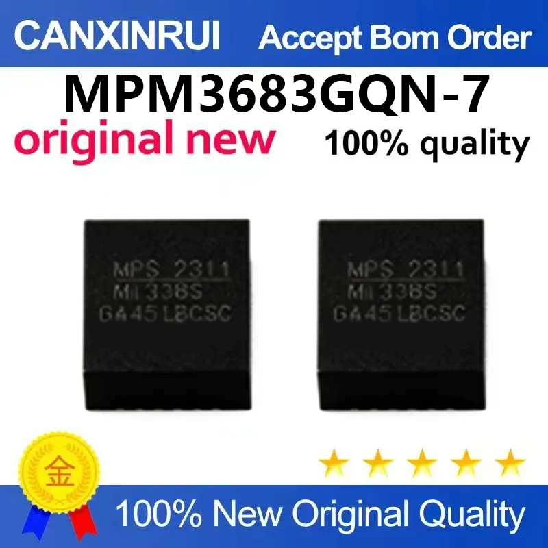 （5pcs-100pcs）Brand new original MPM3683GQN-7 MP3683-7 QFN-28 packaged DC-DC buck power chip