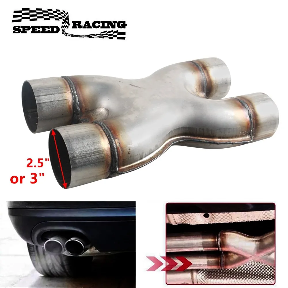 Universal Exhaust X Pipe 2.5