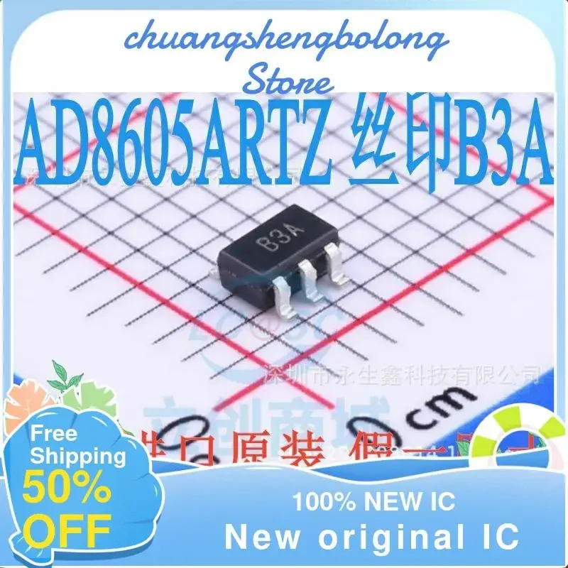 10PCS AD8605ARTZ B3A SOT23-5 New original IC
