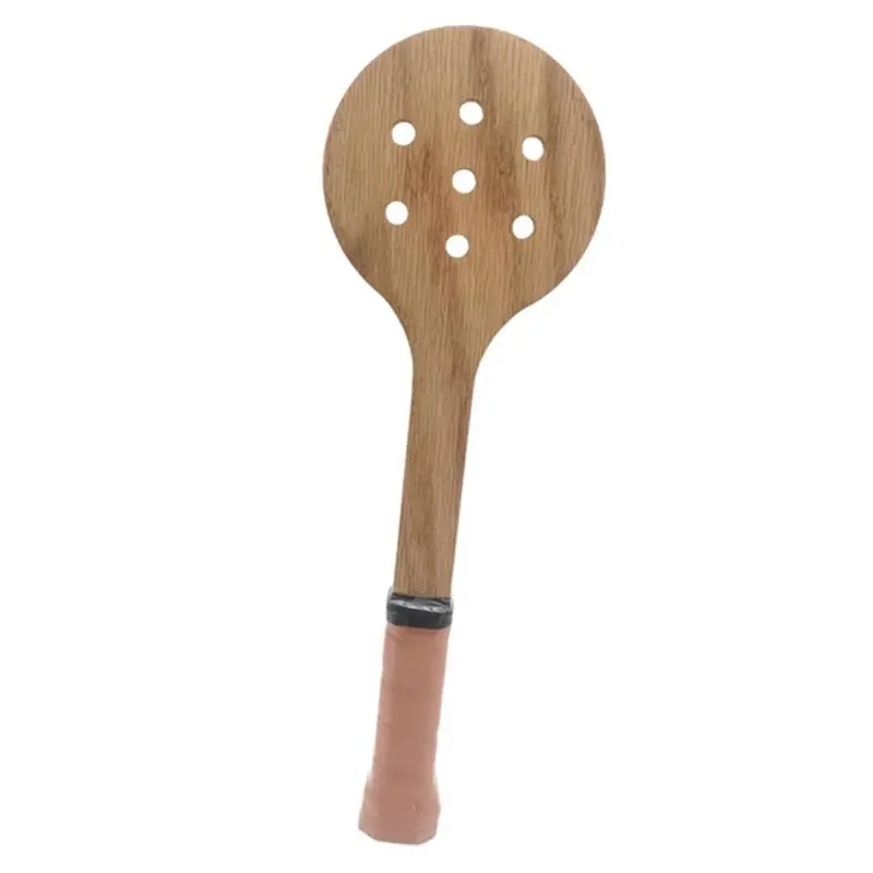 RTENTE-Functional Wooden Racket Spoon Trainer Swing Practice Tool Training Auxiliary Equipment