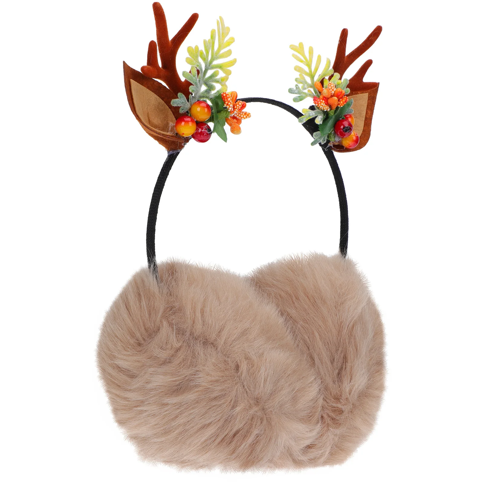 1 قطعة غطاء للأذنين قرون الشتاء عقال الأذن دفئا لطيف الحيوان الأذن يغطي عيد الميلاد في الهواء الطلق حماية دافئة للنساء