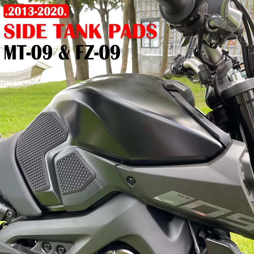 2019 2020 FZ09 moto réservoir Traction Pad côté gaz genou poignée de protection pour YAMAHA FZ 09 MT 09 MT09 autocollant protecteur 2013 -