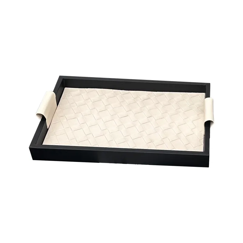 For aromatherapy perfume leather tray cosmetics high-end ornaments hotel storage tray
