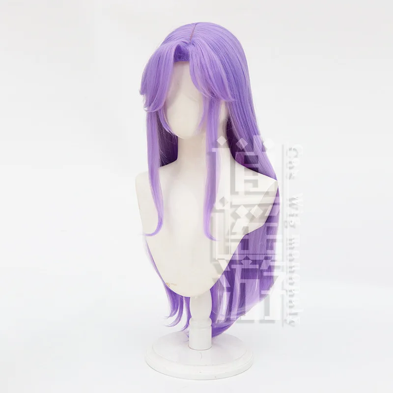 Honor of Kings Daqiao Cos Wig 90CM Purple Heat-resistant Synthetic Hair Halloween Party Anime Cosplay Wigs+wig Cap