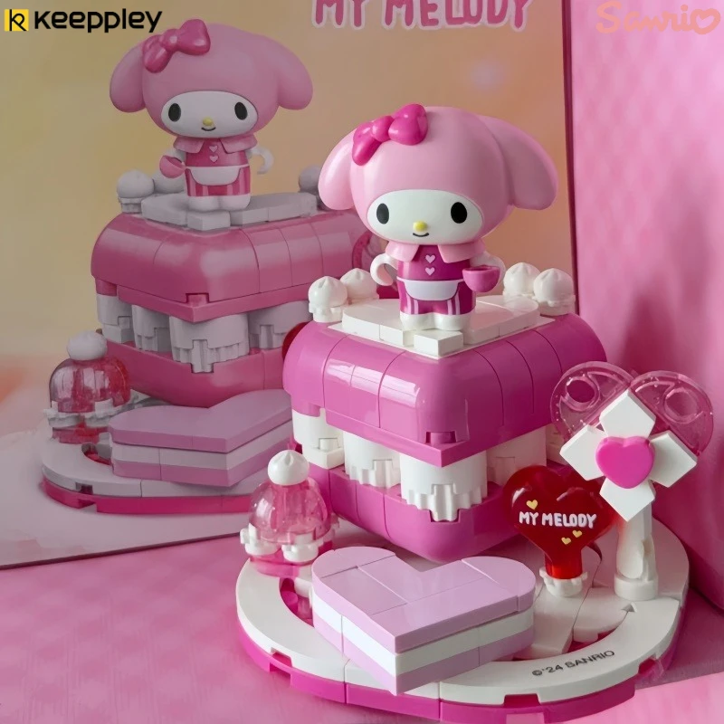 

Конструктор Keeppley Sanrio: Летний бассейн, сборные блоки, аниме-мультфильм, коллекционная модель, игрушка, украшение, подарок для детей на праздник