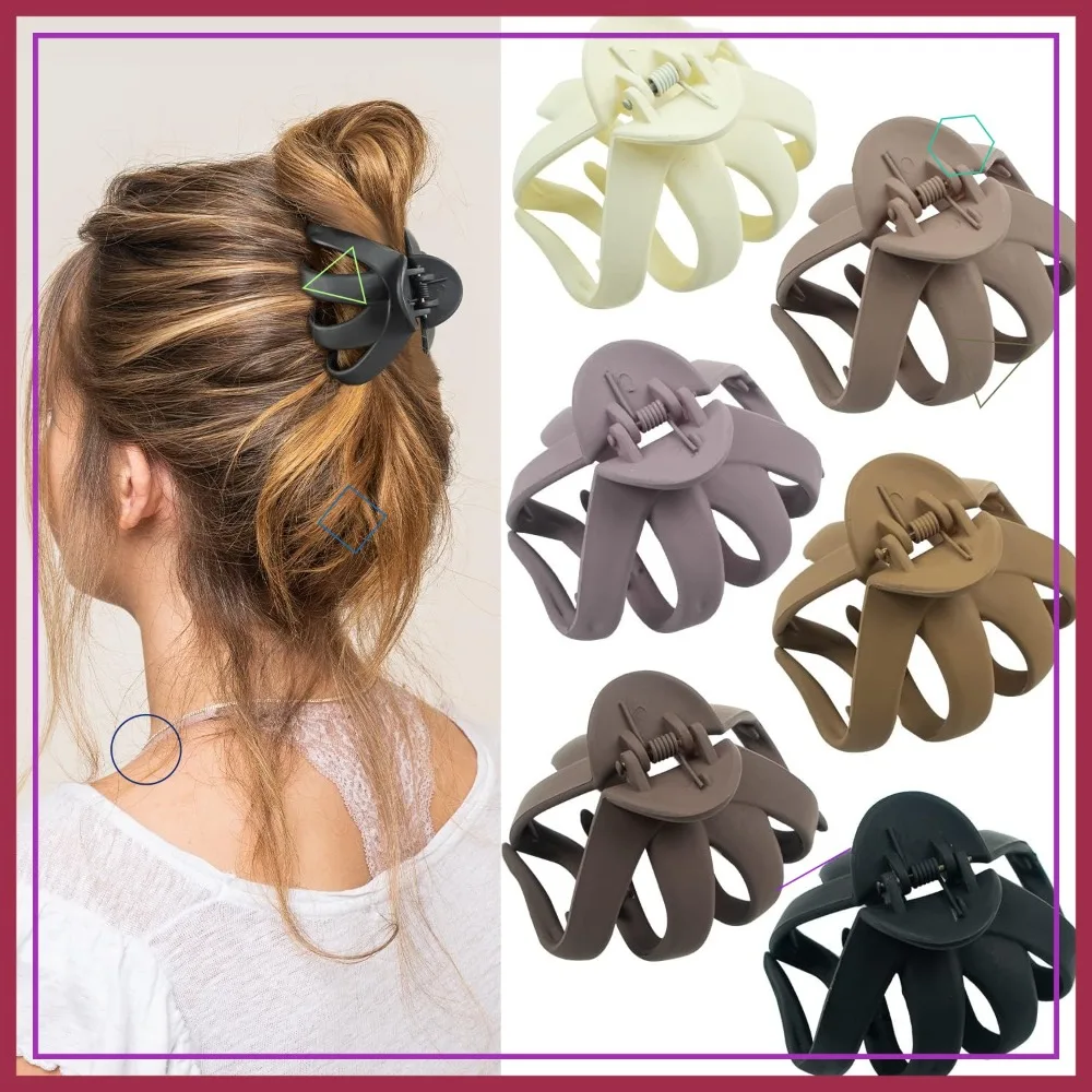 

2.8 Inch Medium Octopus Hair Clips for Women, Matte Claw Clips for Thin Hair, Strong Hold Non-slip Spider Clip