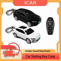 For BYD Song Plus Car Model Key Case Styling for Seal Dolphin Qin Han Tang U DM-i ATTO03 Car Key Case Cover Keychain Accessories