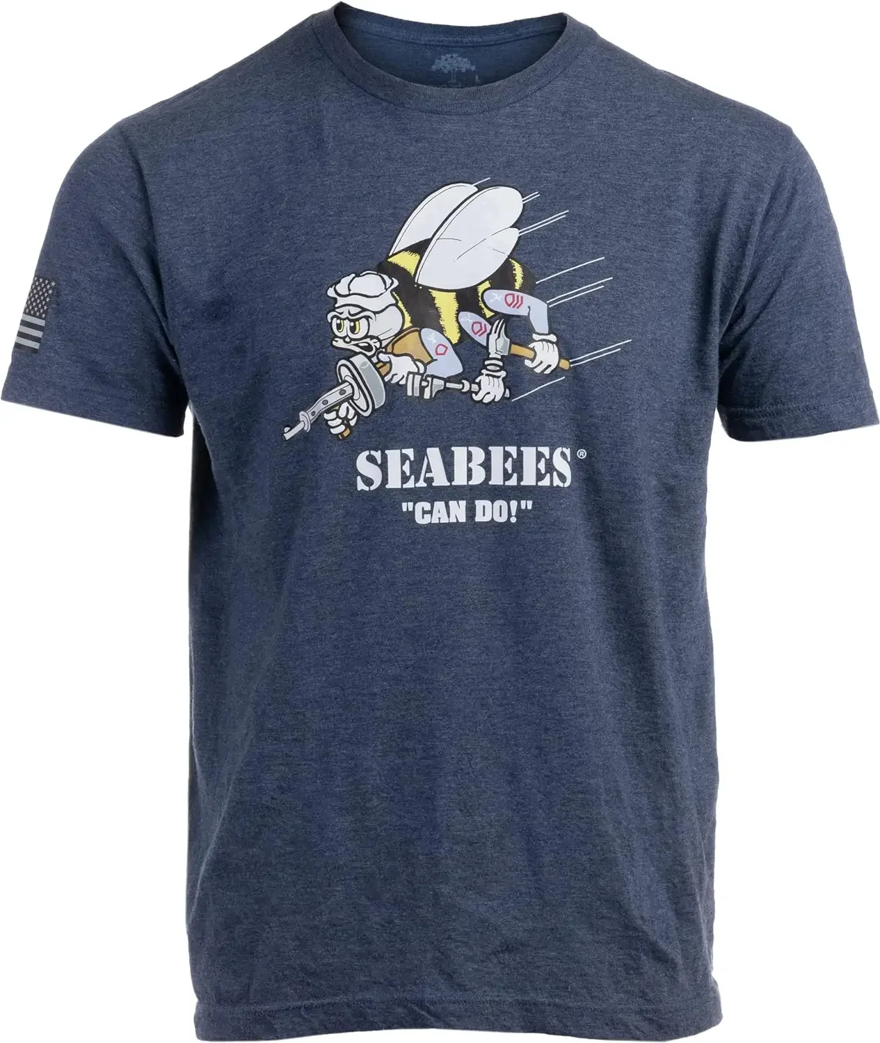 Naval Seabees Construction Battalion Naval Veteran T-Shirt 100% Cotton O-Neck Summer Short Sleeve Casual Mens T-shirt Size S-3XL