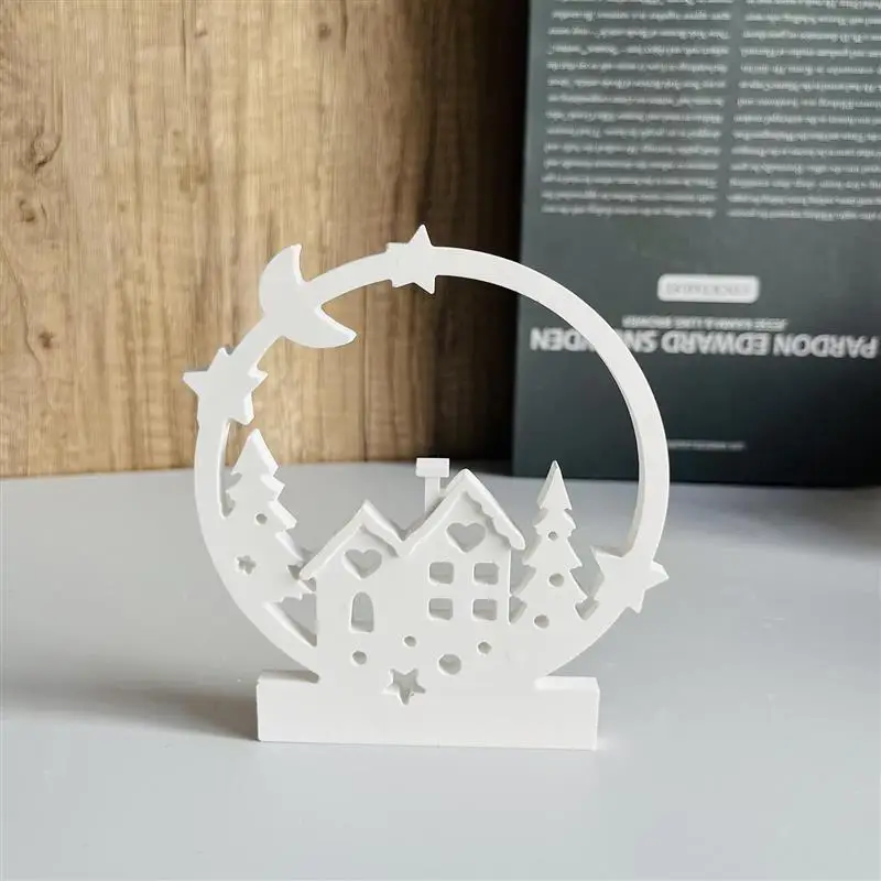 Christmas Tree Fish Candle Holder Silicone Mold Resin Concrete Molds Candlestick Resin Mould Home Holiday Decoration Gifts