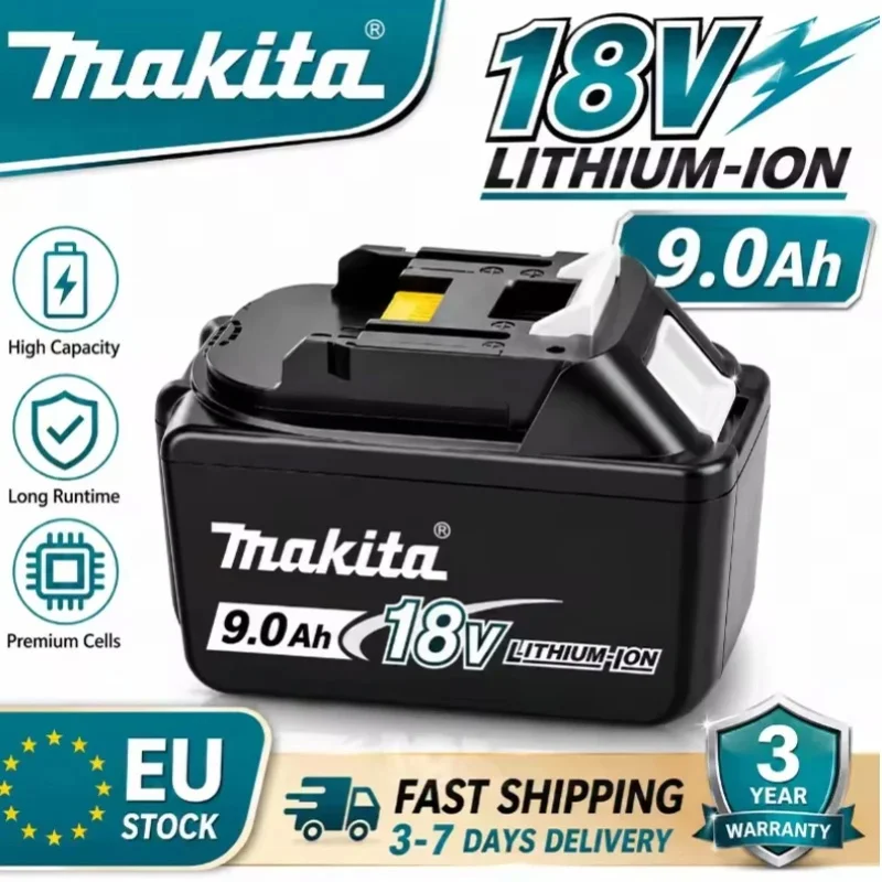 Original 6AH Makita BL1860 6ah Akku für Elektrowerkzeuge Li-Ion Ersatz LXT BL1850 BL1840 für 18V Schraubendreher mit BMS 18V Akku
