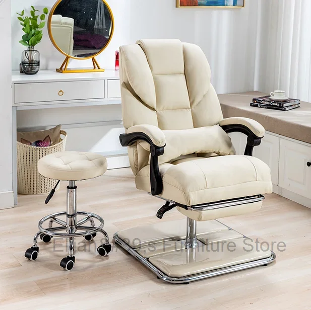 Beauty chair can lie down and lift beauty sofa facial mask experience chair embroidery flat recliner beauty salon nursing chair