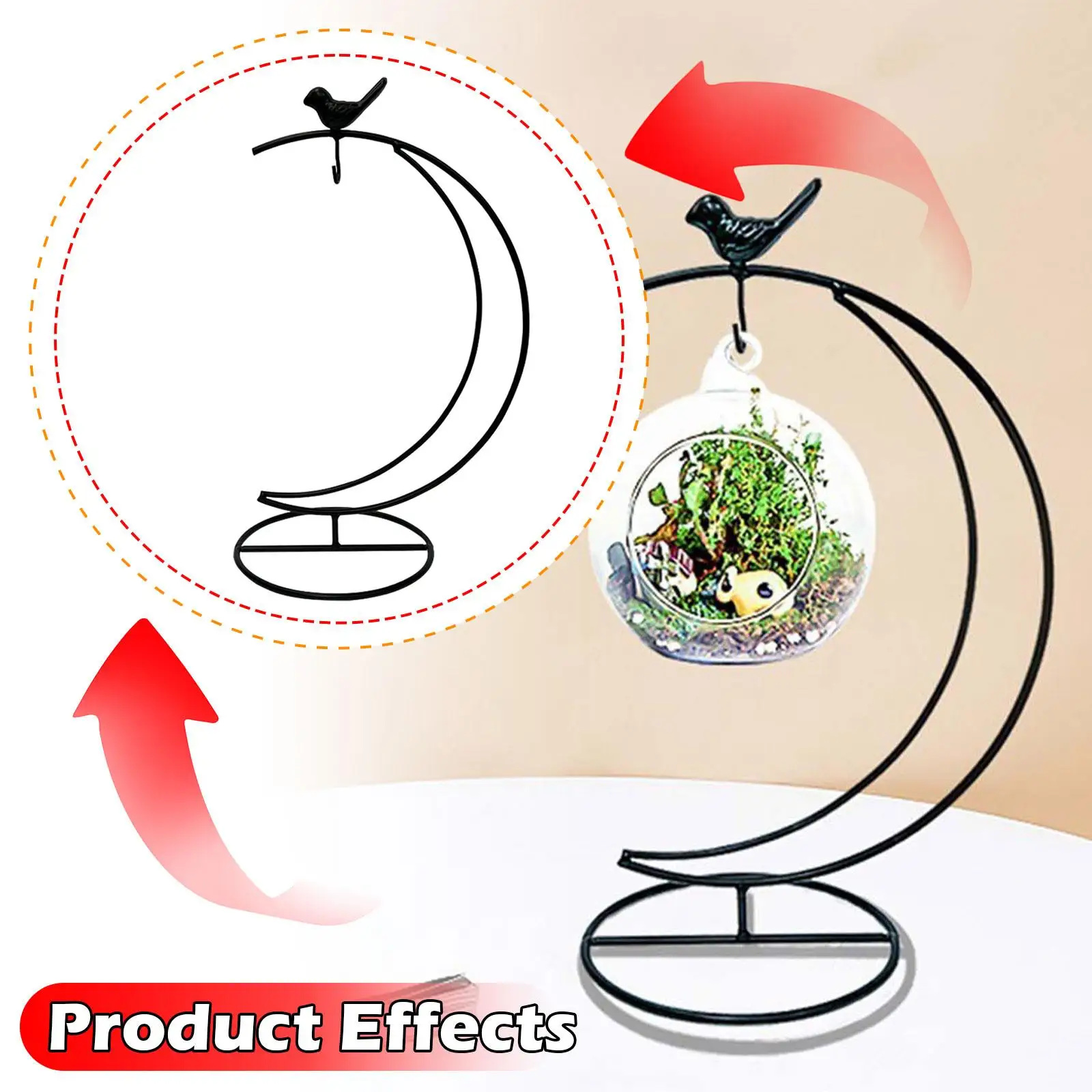 Micro Landscape Bottle Rack Table DIY Hanging Bracket for Cafe Party Wedding