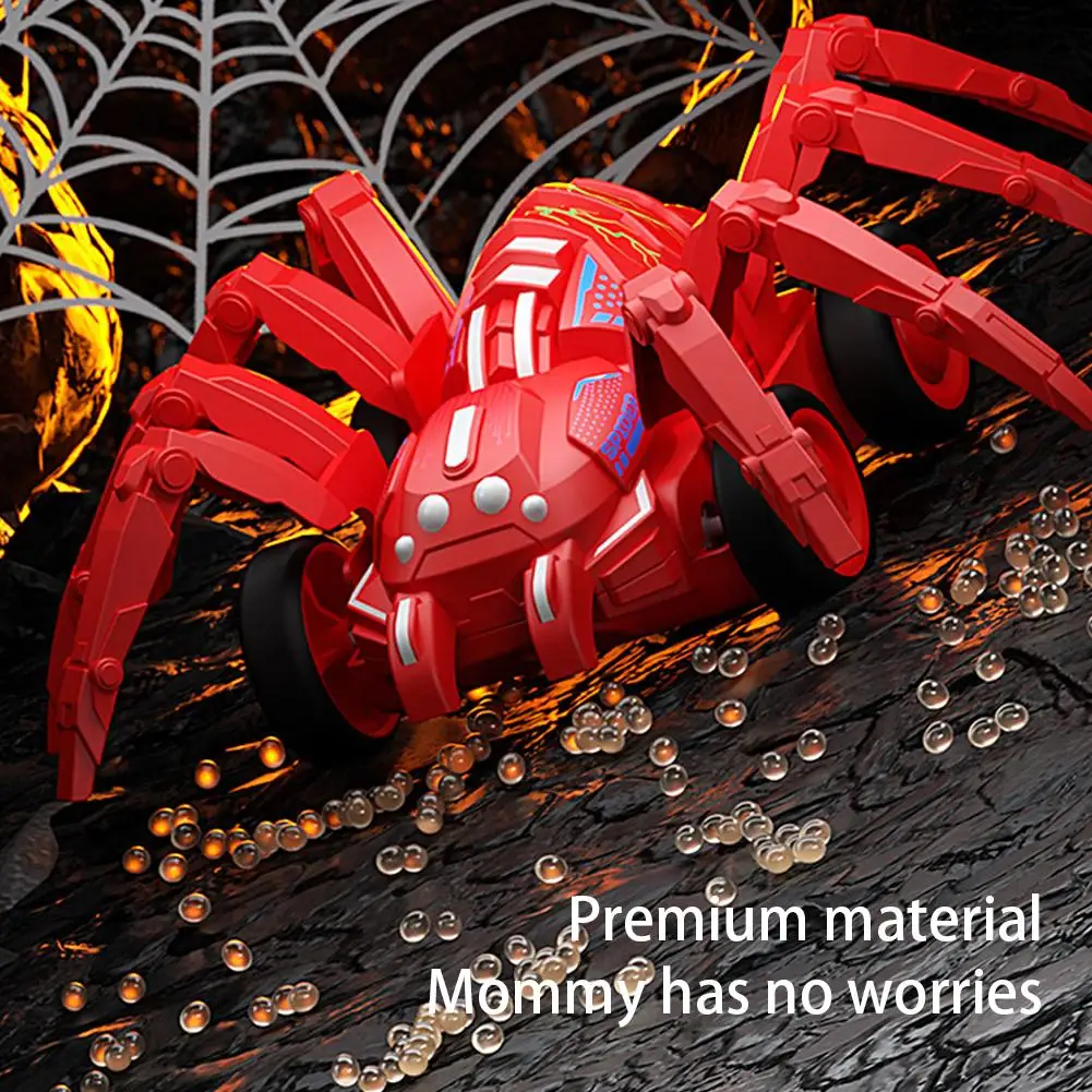 Carro de aranha engatinhante inercial, carro dublê de escalada, veículo de batalha de aranha legal, simulação de inércia animal, brinquedo, presentes para crianças