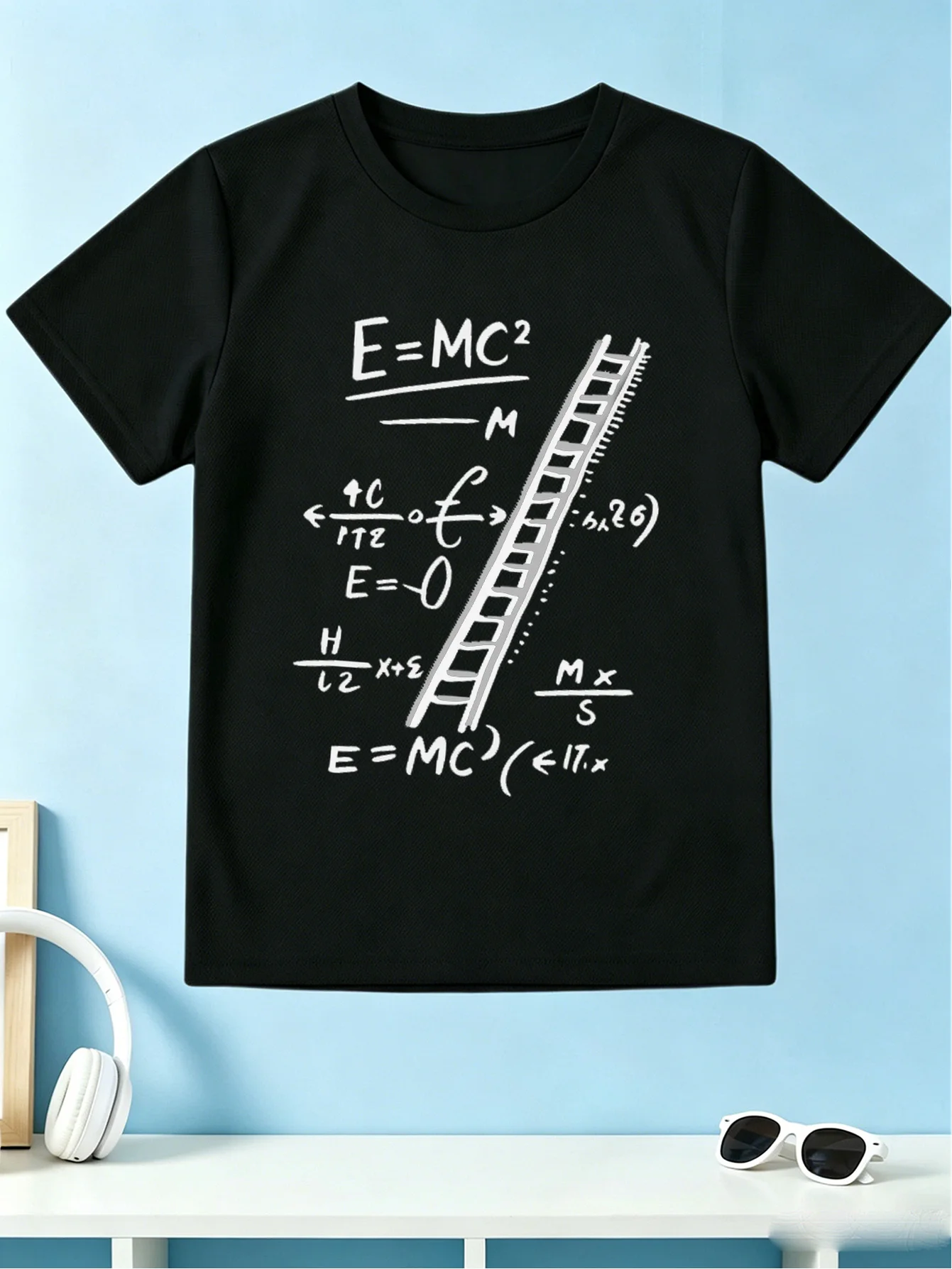 Physics Formula Graphic Kids T Shirt Boys Girls Science Pattern Short Sleeve Tee Family Matching Children Daily Outfit Top