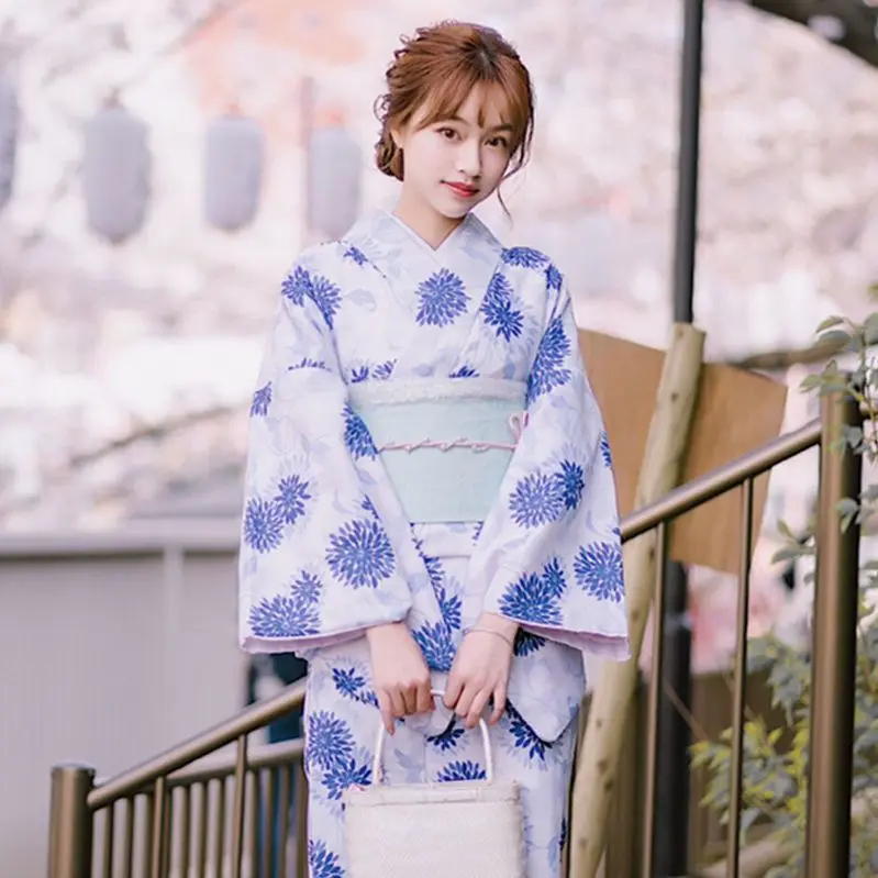 

Women Japanese Kimono Yukata Party Evening Dress Ladies Geisha Haori Stage Performing Photography Cosplay Costume