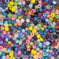 4mm 100pcs Mixed multicolor Czech Glass Seed Spacer Beads Austria Crystal Round Beads For Kids Jewelry DIY Making Accessorie