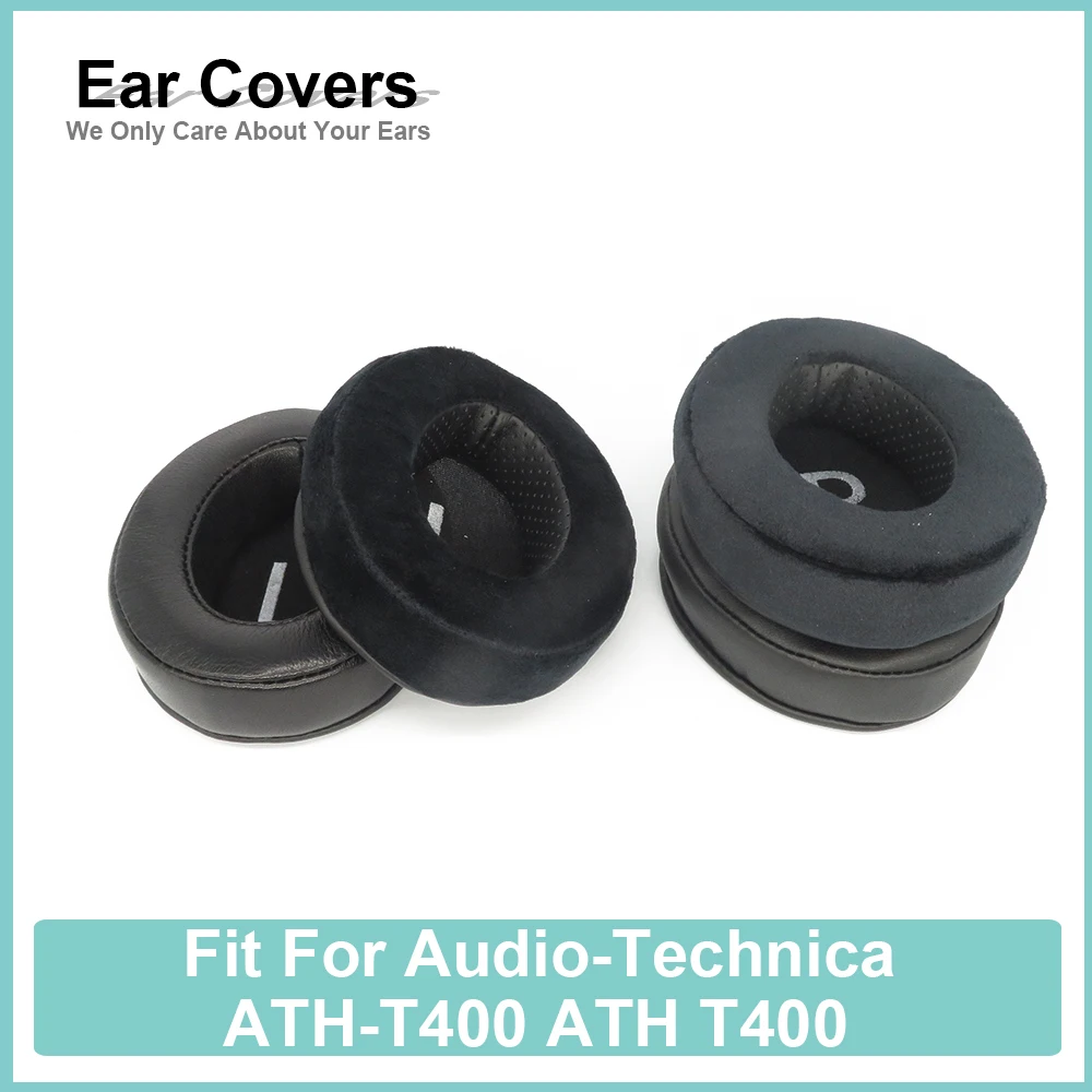 Earpads For Audio-Technica ATH-T400 ATH T400 Headphone Earcushions Protein Velour Sheepskin Pads Foam Ear Pads Black