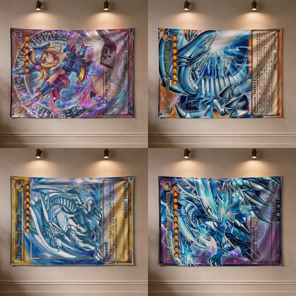 Y-Yu-Gi-Oh Anime Game Flag Decoration Outdoor Picnic Party Art Hanging Home Camping Party Banner