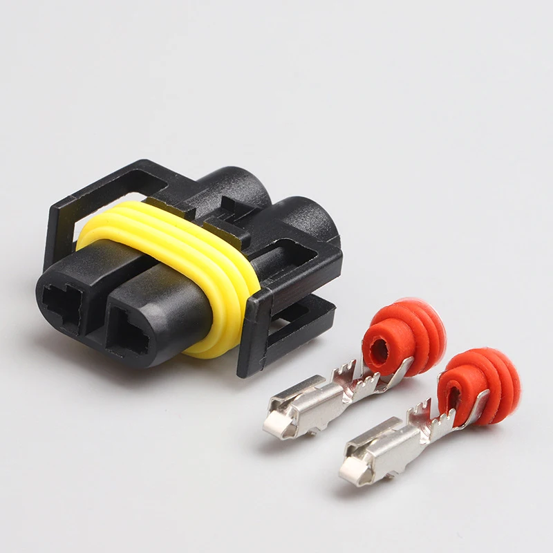 1 Set 2 Pin H8 H11 Male Female Socket Plug Adapter for Car Foglight Connector Cable Head Light Bulb Lamp Wiring Harness