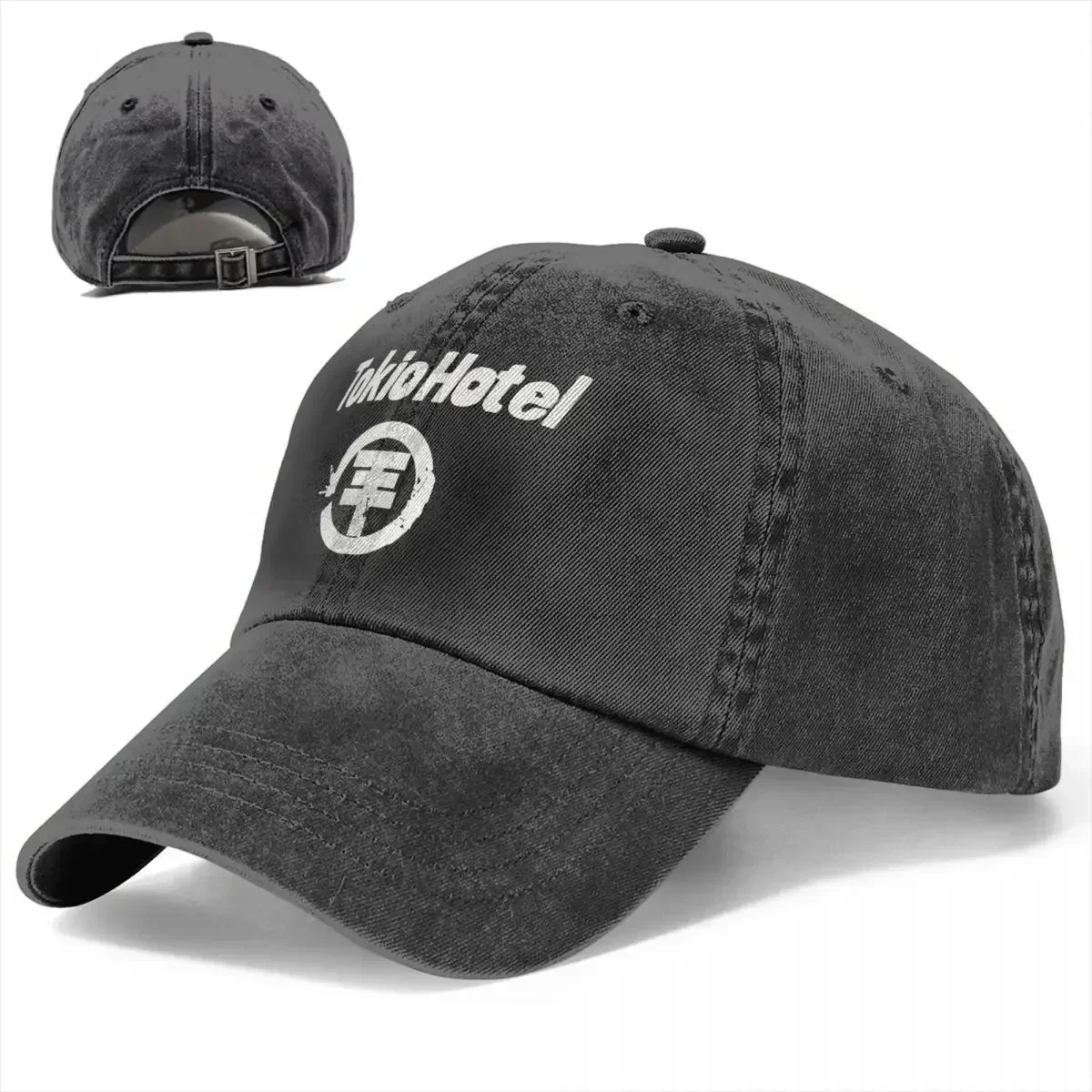 Genres Rock Tokio Hotel Unisex Baseball Cap Logo Distressed  Caps Hat Vintage Outdoor Summer Headwear