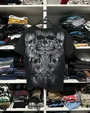 T-shirt Uomo Archaic By Affliction Glory Cross Biker Y2K S-5XL - Foto 8